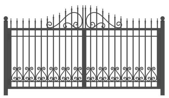 Распашные металлические ворота РВ-15, 4000x2000 мм