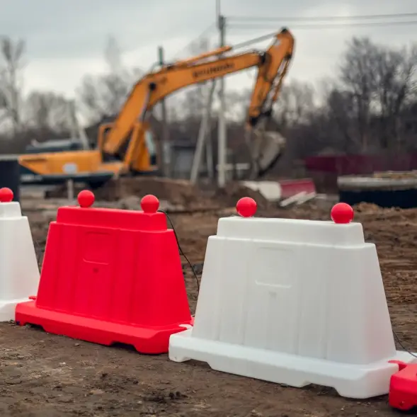 Блок дорожный вставной 1200, красный