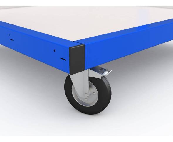 Стойка мобильная для пластиковых ящиков двусторонняя ДВК SORTEX 1075-M №1-2, синий [КГ030400]