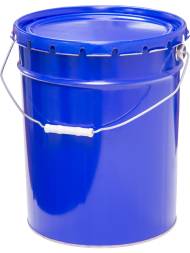 Ведро металлическое, ВМк 20с (Б), 20 л, крышка-корона, синий [5038]