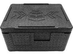 Термобокс пенополипропиленовый с крышкой STP Pro, 400х300х220 мм, 14 л, 55 кг/м3