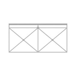 Ограждение пешеходное Крест секция тип 1