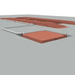 Эстакада металлическая Каскад Комфорт, разборная, 8м, усиленная, грузоподъемность 70т, красная