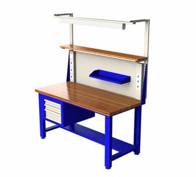Стол монтажника радиоаппаратуры СМР 1500х700х805 / 1745 мм