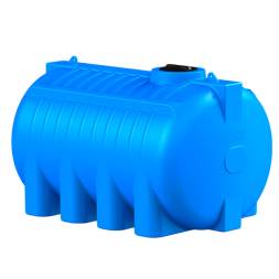 Емкость пластиковая горизонтальная для хранения воды и дизельного топлива, 8000 л, синий [TG8000S13]