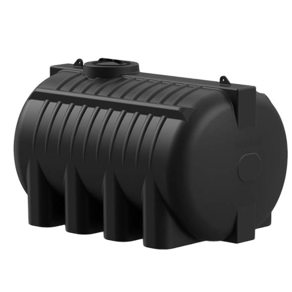 Емкость пластиковая горизонтальная для хранения воды и дизельного топлива, 8000 л, черный [TG8000S1]