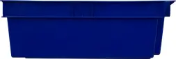 Ящик пластиковый сплошной, 600x400x200 мм, 35 л, синий [206]