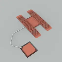 Эстакада разборная металлическая "Комфорт", 4м, грузоподъемность 70т, красная