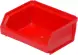 Ящик пластиковый сплошной, 96x105x45 мм, 0.45 л, красный [7924]