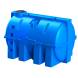 Емкость пластиковая горизонтальная для хранения воды и дизельного топлива, 10000 л, синий [TG10000S13]