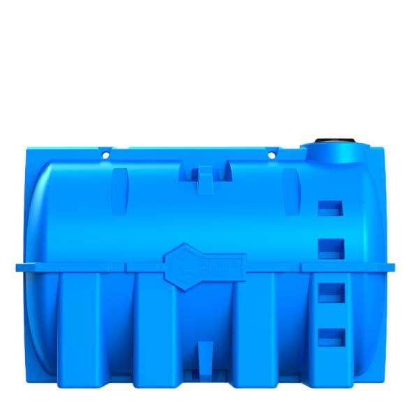 Емкость пластиковая горизонтальная для хранения воды и дизельного топлива, 10000 л, синий [TG10000S13]