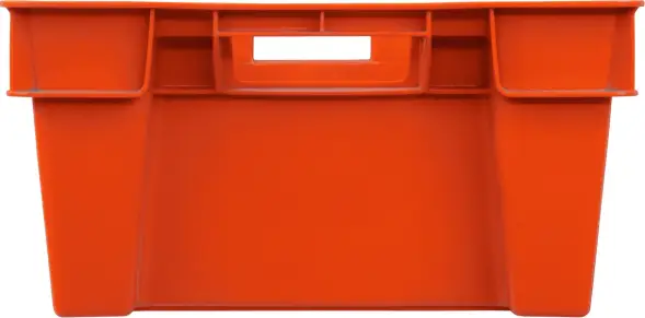Ящик пластиковый сплошной с гладким дном, 600x400x200 мм, 35 л, красный [206 (1,7)]
