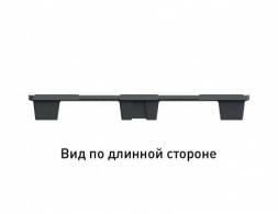 Паллет (поддон) пластиковый перфорированный на ножках, 1200х800х140 мм, серый [02.102.91.Q]