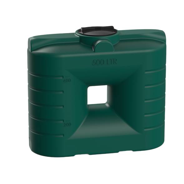 Емкость пластиковая прямоугольная для хранения воды, жидкостей и дизельного топлива, 500 л, зеленый [TSN500S2]