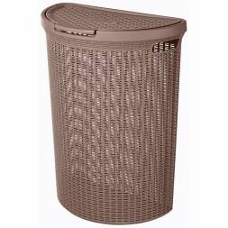Корзина для белья Eco Style, 45л, коричневый
