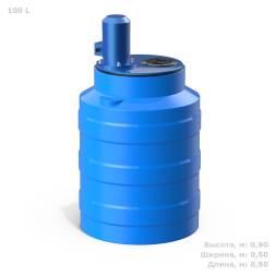 Емкость V 100 литров с турбинной мешалкой