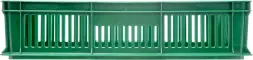 Ящик пластиковый перфорированный, 600×400×140 мм, 27 л, зелёный [705.02.02 м]