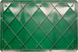 Ящик пластиковый перфорированный, 600×400×140 мм, 27 л, зелёный [705.02.02 м]