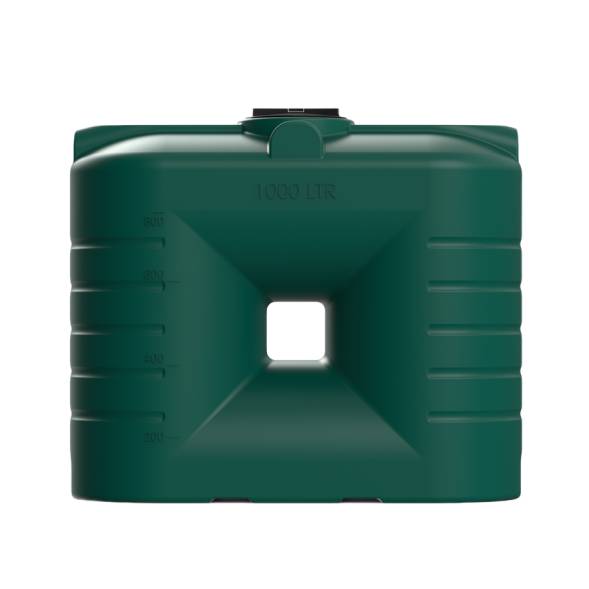 Емкость пластиковая прямоугольная для хранения воды, жидкостей и дизельного топлива, 1000 л, зеленый [TSN1000S2]