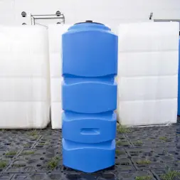 Емкость L 1000л под плотность до 1.5 г/см3 с откидной крышкой синяя