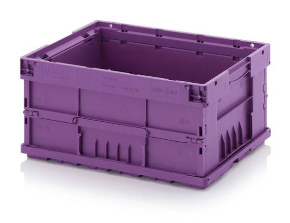 Евроконтейнер складной пластиковый AUER F-KLT 6410 BMW, 600×400×280 мм, фиолетовый