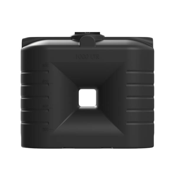 Емкость пластиковая прямоугольная для хранения воды, жидкостей и дизельного топлива, 1000 л, черный [TSN1000S1]