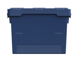 Контейнер пластиковый вкладываемый INSTORE с крышкой LD64, 600х400х420 мм, синий [KV 6442]