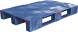 Паллет (поддон) пластиковый сплошной усиленный на 3-х полозьях, 1200x800х150 мм, серый [1200800150-00]