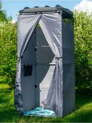 Бак пластиковый для душа с подогревом, 250 л, черный [Б-250]