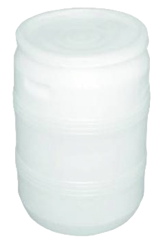Бочка пластиковая с крышкой &quot;хлопок&quot;, 50 л, белый [БП50.05/03]