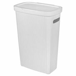 Корзина для белья Velvet, 45л, светло-серый флэк