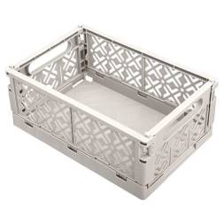 Ящик пластиковый складной ECONOVA Stocky L, 334х250х155 мм, 10.5 л, светло-бежевый [434297334]