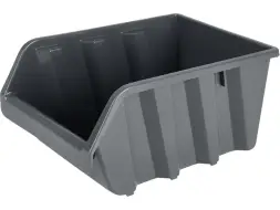 Ящик пластиковый вкладываемый 245х170х125 мм, серый