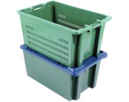 Пластиковый ящик 600х400х300 конусный сплошной