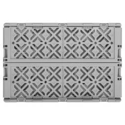 Ящик пластиковый складной ECONOVA Stocky L, 334х250х155 мм, 10.5 л, серый [434297311]