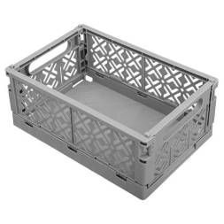 Ящик пластиковый складной ECONOVA Stocky L, 334х250х155 мм, 10.5 л, серый [434297311]