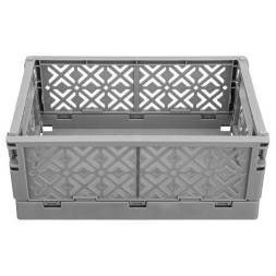 Ящик пластиковый складной ECONOVA Stocky L, 334х250х155 мм, 10.5 л, серый [434297311]