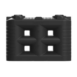 Емкость пластиковая прямоугольная для хранения воды, жидкостей и дизельного топлива, 3000 л, черный [TSN3000S1]