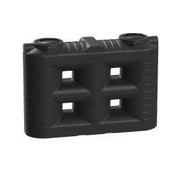 Емкость пластиковая прямоугольная для хранения воды, жидкостей и дизельного топлива, 3000 л, черный [TSN3000S1]