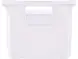 Ящик сплошной пластиковый, 600x400x300 мм, 52 л, белый [218-1]