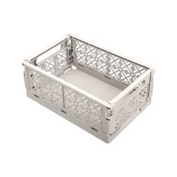 Ящик пластиковый складной ECONOVA Stocky M, 249х167х103 мм, 3.4 л, светло-бежевый [434297434]