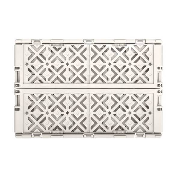 Ящик пластиковый складной ECONOVA Stocky M, 249х167х103 мм, 3.4 л, светло-бежевый [434297434]