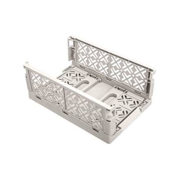 Ящик пластиковый складной ECONOVA Stocky M, 249х167х103 мм, 3.4 л, светло-бежевый [434297434]