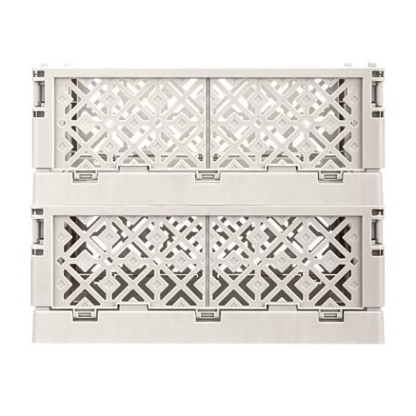 Ящик пластиковый складной ECONOVA Stocky M, 249х167х103 мм, 3.4 л, светло-бежевый [434297434]