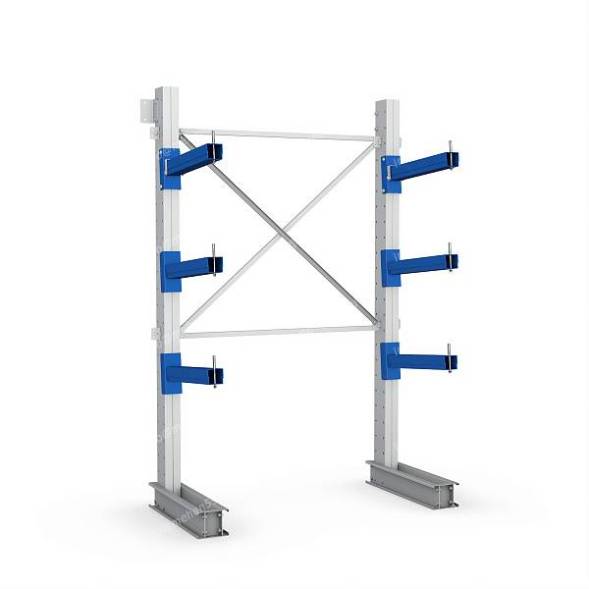 Стеллаж консольный односторонний 3 яруса усиленный