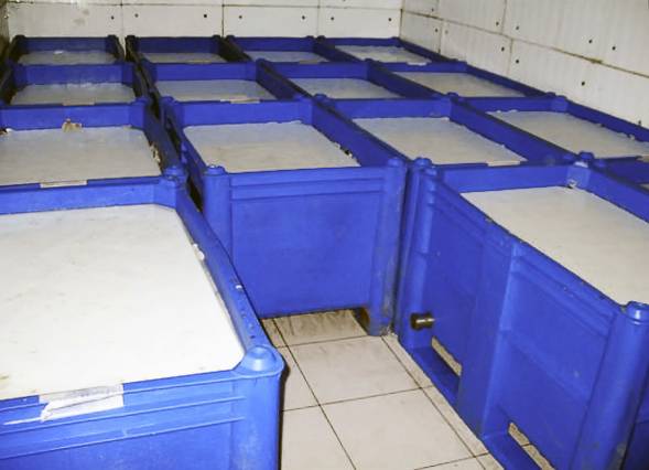 Гнет пластиковый 1120х920х10 мм для крупногабаритных контейнеров BoxPallet, белый [1000]