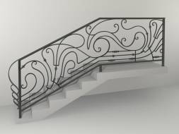 Кованые металлические перила МП20, 1 пог. м.