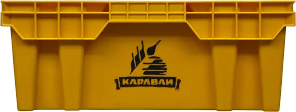 Ящик пластиковый перфорированный, 600x400x152 мм, 27 л, зеленый [403]