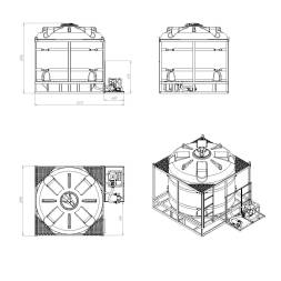 Комплект полного слива для мотопомпы G2 на одну емкость TR