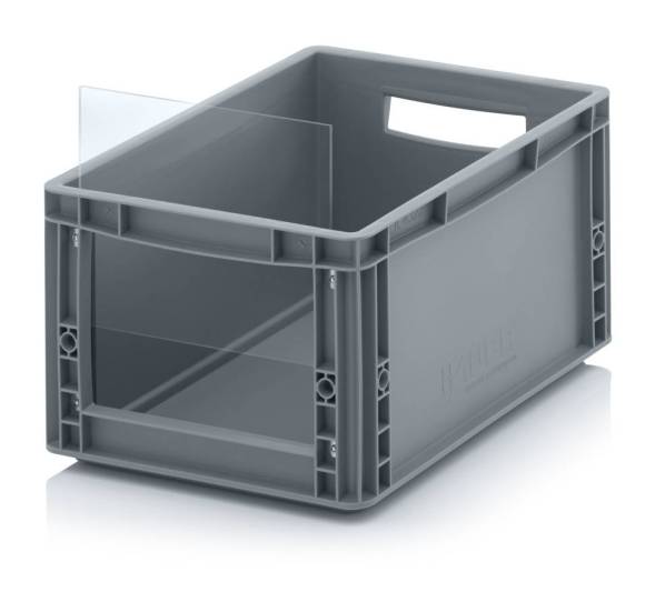 Евроконтейнер пластиковый без передней стенки в евроформате SLK ES SLK ES 43/22 40x30x22 см